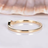 Fancy Plain Wedding Engagement Ring Stackable Band Women 14k Yellow Gold Finish