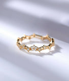 1ct Round Cut Diamond Wedding Band Vintage Milgrain Eternity 14k YellowGold Over