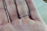 1ct Round Cut Diamond Wedding Ring Band Minimalist Promise 14k White Gold Finish