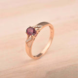 1ct Oval Cut Pink Ruby Solitaire Promise Women Engagement Ring 14k RoseGold Over