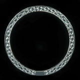 2Ct Round Cut Diamond Milgrain Filigree Vintage Wedding Band 14K White Gold Over