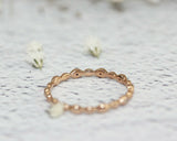 0.5Ct Round Cut Diamond Bubbly Stackable Wedding Band 14K Rose Gold Finish