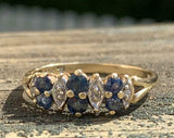 2.5ct Engagement Ring Round Cut Sapphire Stylish Partywear 14k Yellow Gold Over