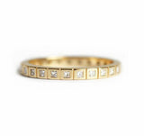 1.5ct Princess Cut Diamond Wedding Ring Band 14k YellowGold Finish Full Eternity