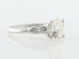 2.8ct Round Cut Diamond Engagement Ring Trilogy Solitaire 14k White Gold Finish