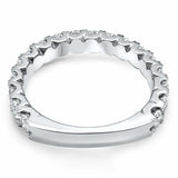 2.5ct Round Cut Diamond Stylish 3/4th Eternity Wedding Band 14k White Gold Over