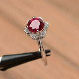 1.4ct Round Cut Pink Ruby Sunflower Wedding Engagement Ring 14k WhiteGold Finish