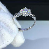 1ct Round Cut Diamond Engagement Ring Filigree Solitaire 14k White Gold Finish