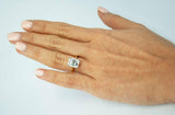 1ct Emerald Cut Diamond Engagement Ring Solitaire Women 14k Yellow Gold Finish