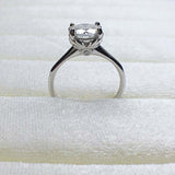 2ct Round Cut VVS1D Diamond Engagement Ring Solitaire 14k White Gold Finish