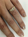 1.5ct Round Cut Diamond Engagement Ring Solitaire Petite 14k Yellow Gold Finish