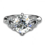 1ct Round Cut Diamond Exquisite Solitaire Engagement Ring 14k White Gold Finish