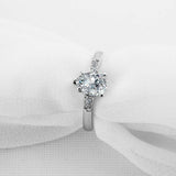 1.4ct Pear Cut Diamond Engagement Ring Accents Solitaire 14k White Gold Finish