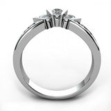 1ct Round Cut VVS1D Diamond Unique Stylish Engagement Ring 14k White Gold Finish