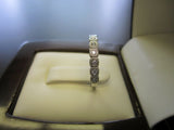 1.5Ct Round Cut Diamond Milgrain Half Eternity Wedding Band 14K White Gold Over