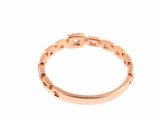 0.5Ct Round Cut Diamond Rectangular Links Wedding Band 14K Rose Gold Finish