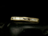 2Ct Baguette Cut DVVS1 Diamond Half Eternity Wedding Band 14K Yellow Gold Finish