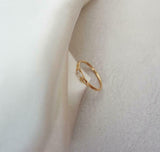 0.1ct Engagement Ring Baguette Cut Diamond Solitaire 14k Yellow Gold Finish