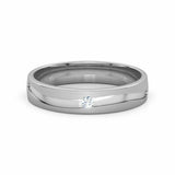 0.3ct Wedding Ring Band Round Cut Diamond Anniversary 14k White Gold Finish