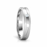 0.3ct Wedding Ring Band Round Cut Diamond Anniversary 14k White Gold Finish