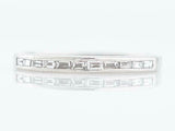 0.33ct Baguette Cut Diamond Channel Set Half Eternity Band 14k White Gold Finish