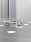 3ct Baguette Simulated Diamond Full Eternity Wedding Band 14k White Gold Plated