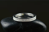 3Ct Princess Cut Diamond Channel Set Eternity Wedding Band 14K White Gold Finish