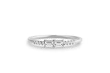 East West Two Stone Wedding Band 1ct Baguette Cut Diamond 14k Yellow Gold Finish