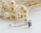 1.5ct Cushion Cut Diamond Engagement Ring Round Accent Halo 14k WhiteGold Finish