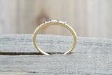 Minimalist Wedding Ring Band 1ct Baguette Cut Diamond 14k Yellow Gold Finish