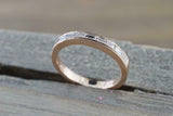 1.4ct Baguette Cut Diamond Wedding Band Channel Half Eternity 14k Rose Gold Over