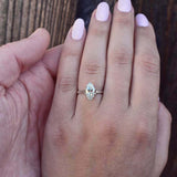 2ct Marquise Cut Diamond Engagement Ring Classic Solitaire 14k White Gold Finish