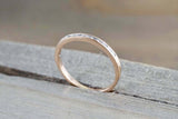 0.7ct Baguette Cut Diamond Wedding Band 14k Rose Gold Finish Dainty Minimalist