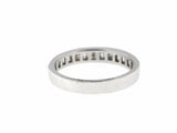 0.5ct Baguette Cut Diamond Half Eternity Wedding Ring Band 14k White Gold Finish