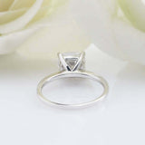 1.5ct Cushion Cut Diamond Engagement Ring Accents Solitaire 14k WhiteGold Finish