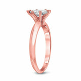 0.5Ct Marquise Cut DVVS1 Diamond Solitaire Engagement Ring 14K Rose Gold Finish