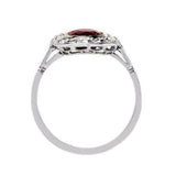 3ct Oval Cut Pink Ruby Engagement Ring Diamond Halo Solitaire 14k WhiteGold Over