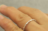 3Ct Round Baguette Diamonds Minimalist Eternity Wedding Band 14K White Gold Over