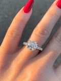 1ct Round Diamond 4 Prong Classic Solitaire Engagement Ring 14k White Gold Over