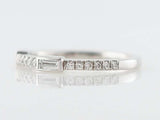 2ct Baguette Round Cut Diamond Wedding Band Half Eternity 14k White Gold Finish