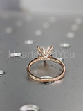 1ct Heart Cut Simulated Diamond Solitaire Engagement Ring 14k Rose Gold Plated