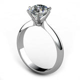 1ct Round Cut Diamond Secret Solitaire Engagement Ring In 14k White Gold Finish