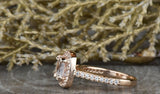 1.6ct Cushion Cut Diamond Engagement Ring 14k Rose Gold Finish Halo Solitaire