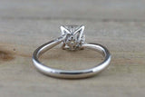 1ct Cushion Cut Diamond Engagement Ring 14k White Gold Finish Solitaire Women