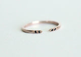 1.2ct Trillion Cut Diamond Engagement Ring 14k Rose Gold Finish Bridal Set Band