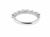 4Ct Baguette Cut VVS1/D Diamond Half Eternity Wedding Band 14K White Gold Finish