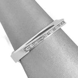 2Ct Baguette Cut Diamond Channel Set Single Row Wedding Band 14K White Gold Over