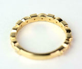 1ct Wedding Ring Band Round Cut Diamond Petite Minimalist 14k Yellow Gold Finish