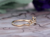 1ct Round Cut VVS1D Diamond Engagement Ring Stylish Crown 14k Yellow Gold Finish