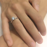 1ct Round Cut Diamond Classic Proposal Solitaire Women Ring 14k White Gold Over